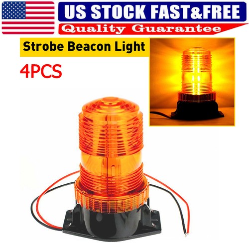 Amber 30-LED Emergency Strobe Light Rooftop Beacon Flash Warning 4PCS 9V-30V HOT - Picture 13 of 15