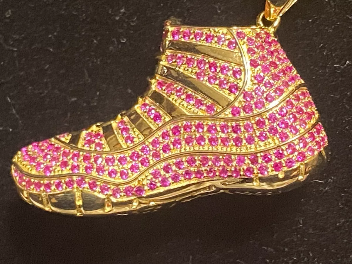 Sneaker pendant hotsell necklace