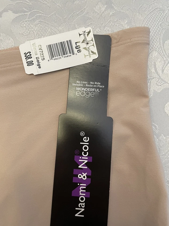 Nuevo calzoncillo Naomi & Nicole grande de lujo moldeador cintura alta 7225 Foto 3 de 4