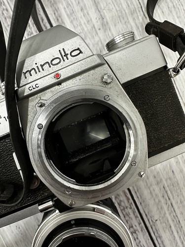 Minolta SRT 101 Film SLR Camera Lot Rokkor PF 58mm f/1.4 MC HG 35mm f/2.8 Lenses - Picture 19 of 23