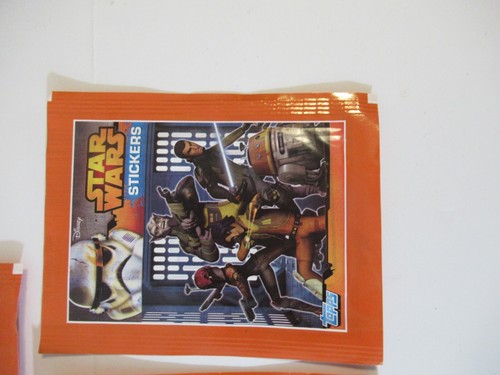 5 Star Wars Disney Rebels 2015 Topps Trading Cards Unopened Sticker Packs - Picture 3 of 8