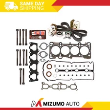 Head Gasket Set Timing Belt Kit Fit 99-01 Mazda Protege 1.6 DOHC ZM