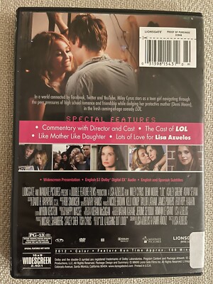 LOL - DVD MOVIE 2012 A Story of High School Teens :Miley