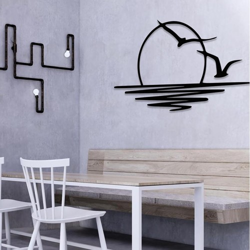 Metal Wall Art Home Decor Living Room Decor Modern Beach Decor Housewarming Gift - Picture 2 of 7