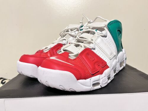 2018 Mens Nike Air More Uptempo 96 Italy Red Green White Size 10 Used Rare NDS - Picture 2 of 10