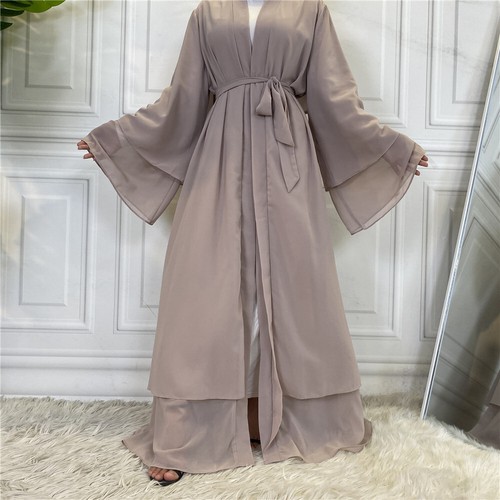 Dubai Women Open Cardigan Kaftan Kaftan Long Robes Abaya Kimono Gown Ramadan New - Picture 311 of 317