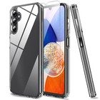 For SAMSUNG GALAXY A14 TEMPERED GLASS SCREEN PROTECTOR + CLEAR TPU CASE COVER