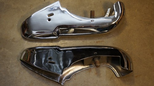 1941 Buick front bumper guards, the center pair, they're either rechromed or NOS - Picture 5 of 5
