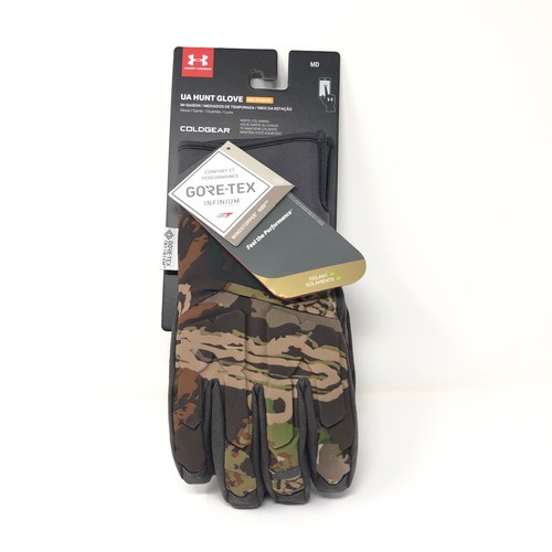 Under Armour UA Hunt Gloves Mid Season Camo Gore-Tex Infinium 1318575-940 Size M - Picture 1 of 4