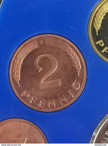2 PFENNIG 1978 F UNC ISSUE DU COFFRET / STUTTGART ALLEMAGNE GERMANY DEUTSCHLAND - Picture 1 of 2