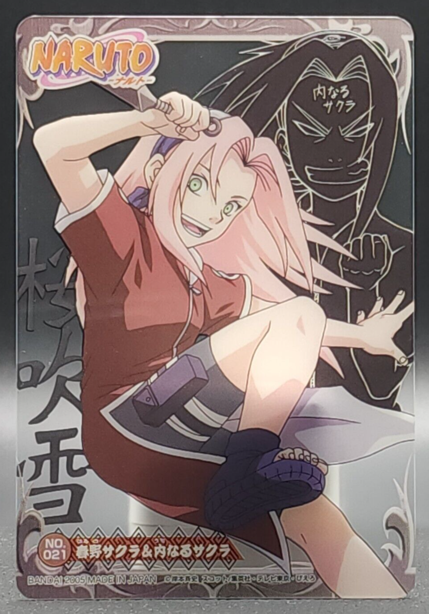SAKURA HARUNO NARUTO Card TCG Japanese BANDAI 2005 MADE IN