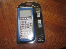 New TI-84 Plus SE Calculator Silicone Skin Blue Tech Headquarters Protection