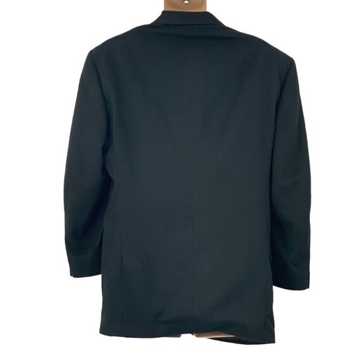 Tom James Investment Mens Cashmere Travel Blazer Sport Coat Black 44R - Picture 5 of 5