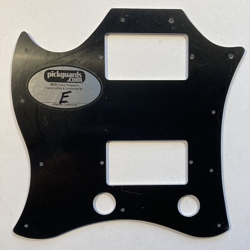 5 Ply Black/White WIDE BEVEL Batwing Pickguard for Gibson SG HP High Performance - Picture 5 of 7