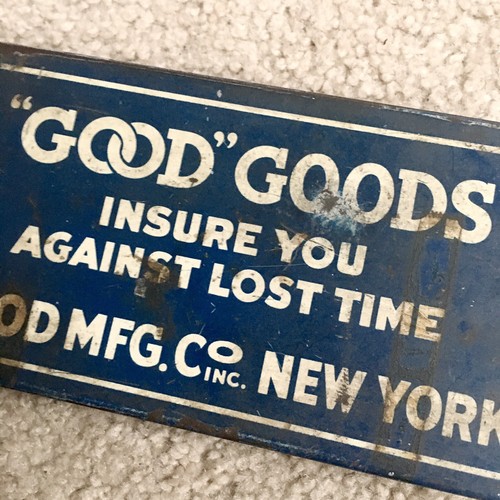 Vintage Good Manufacturing Co. Swinging Spout Washers Box With Contents - Rare!! - Picture 8 of 12