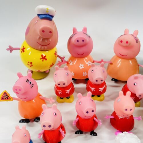 Peppa Pig Action Figures Play Muddy Puddles Family Mummy Peppa Daddy George - Picture 5 of 9