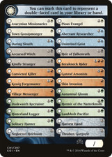 Deck Insert CHECKLIST CH1 x4 mtg NM Shadows Over Innistrad Werewolf Vampire