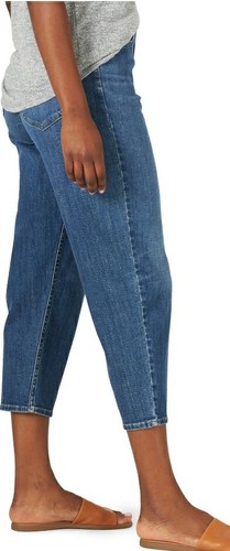 Lee Heritage Women's Blue Barrell Cropped Capri Denim Pants Various Sizes - Picture 3 of 3