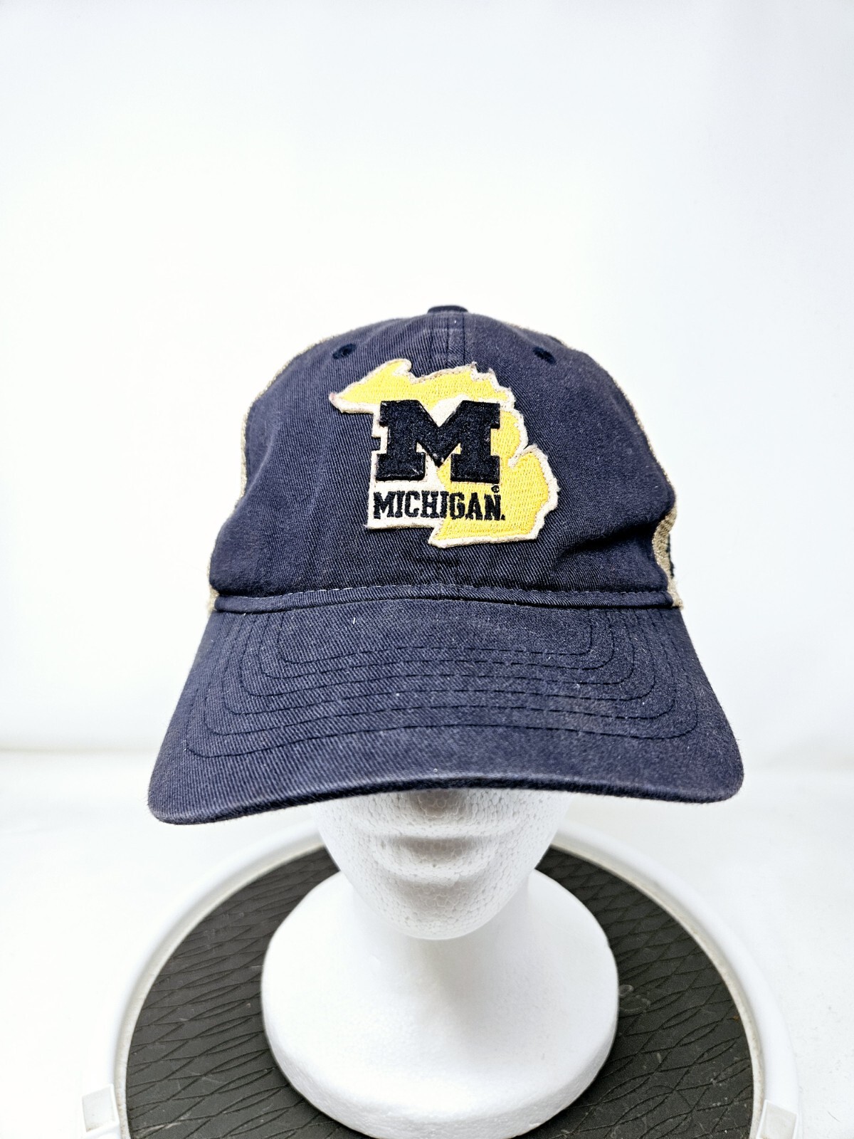 Vintage Michigan Wolverines NCAA Mesh Ball Cap Hat - Fast Shipping