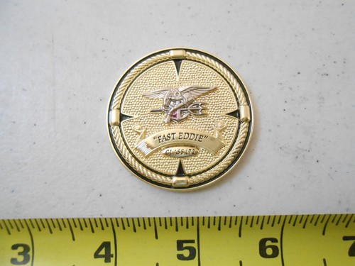 RARE NAVY USN FAST EDDIE CLASS 172 DECK PLATE NAVAL MILITARY CHALLENGE COIN - Picture 3 of 5