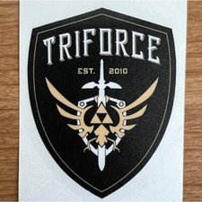 Legend of Zelda Hyrule Crest Triforce Vinyl Decal for Hydroflask, Car  Laptop