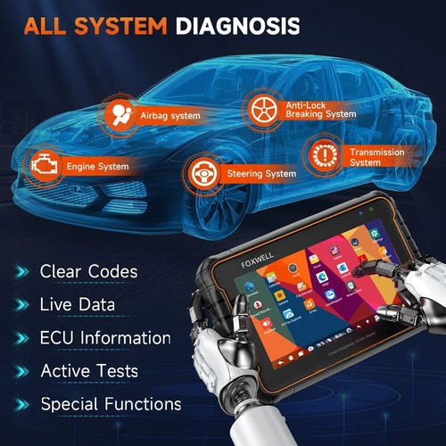 OBD2 Diagnostic Tool Full System Active Test Car Code Reader 24 Reset Service - Picture 4 of 18