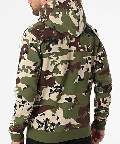 NEW MENS ADIDAS ORIGINALS CAMO 3 STRIPES TREFOIL HOODIE ~SIZE SMALL #IS0209 - Picture 4 of 6