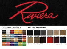 Lloyd Mats Velourtex Buick Riviera Custom Embroidered Floor Mats (1963-1999)