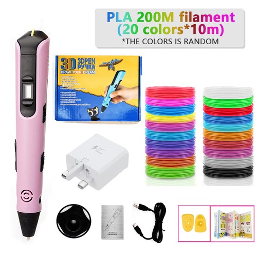 3D Druck Stift mit PLA Filament Set LCD DIY 3D Stift Kinder Geschenke Spielzeug - Picture 29 of 32