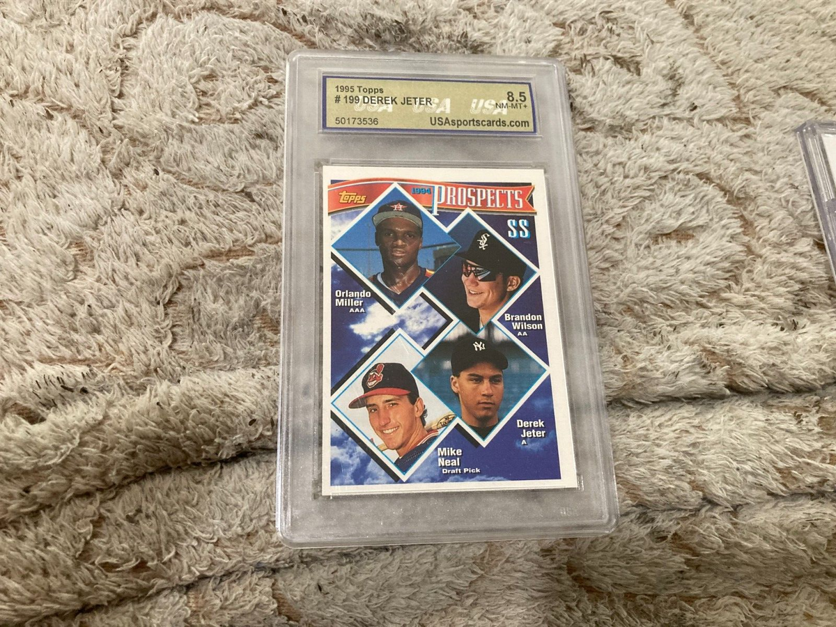DEREK JETER MLB HOF 1994 TOPPS PROSPECTS ERROR CARD #158 SAYS #199 