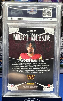 PSA 10 GEM MINT Jayden Daniels RC Micro Mosaic #MMJDS 2024