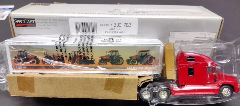 NEW SPECCAST Case IH Freightliner  #ZJD-762 Die Cast Metal Bank Liberty Maxxum - Image 2 of 4
