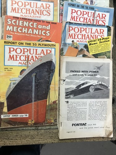 Lot Of 34 Vintage 1950s Magazines - Popular Mechanics - Have Wear - Fast Ship! - Picture 14 of 21