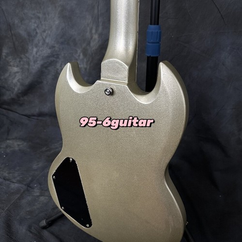 SG Custom Silver Sparkle Electric Guitar HH Pickups Chrome Hardware Factory - Picture 7 of 9