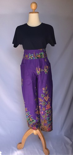 Damen Lange Hose Mehrfarbig Baumwolle Thai Batik Sarong Blumenmuster Freie Größe - Bild 8 von 396