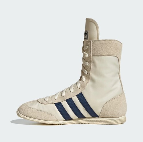 New Adidas Women's Japan H Shoes - Cream White / Dark Blue (JR8123) - Picture 6 of 8