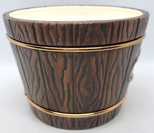 Spanschale Schatz Basteln Fass Stil Keramik von NAPCO - LESEN - VINTAGE  - Bild 8 von 14