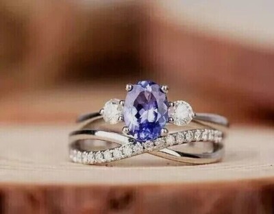 Bridal Ring Tanzanite Rings Browns Tanzanite Bridal Ring Set, Art