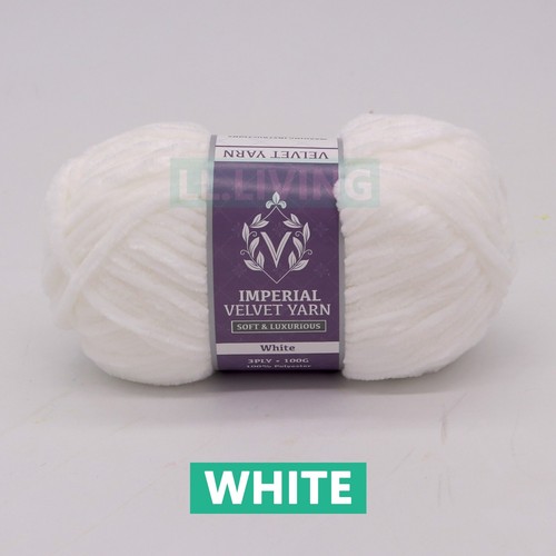 100g Velvet Knitting Yarn Super Soft Chunky Crochet Ball Craft 3PLY Multi Colors - Picture 6 of 36