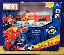 Marvel 2017 CHEVROLET COLORAD ZR2 SPIDERMAN 4x4 Rebels Model Kit Die-Cast Metal