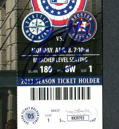 JSA Felix Hernandez Autographed Signed AUTO 4/1/2013 Jumbo Season Ticket TRB 731 - Picture 2 of 2
