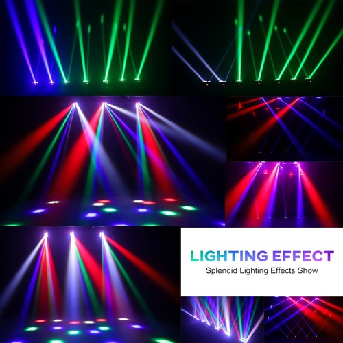 ✅ Moving Head Light 120W 8 LED Mini Spider Stage Effect Light DMX DJ Party Light - Picture 6 of 8