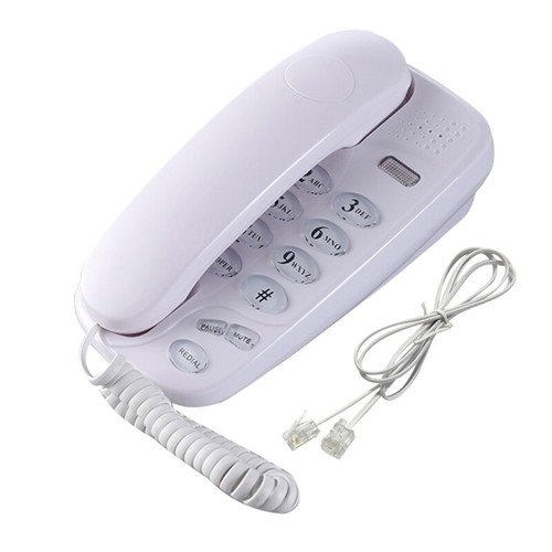 Corded Landline Telephone with Mute Pause and Redial Functions Easy to Install - Zdjęcie 9 z 10