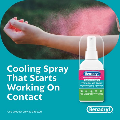 Benadryl EXTRA STÄRKE ITCH KÜHLSPRAY topisches Analgetikum / Hautschutzmittel - Bild 5 von 11
