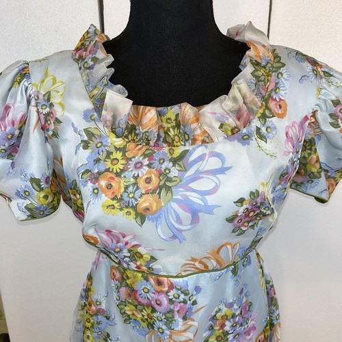 ABC ANGELAIR BY MONIKA geblümtes Vintage Kleid Small Medium vor 1963 siehe Maße - Bild 2 von 24