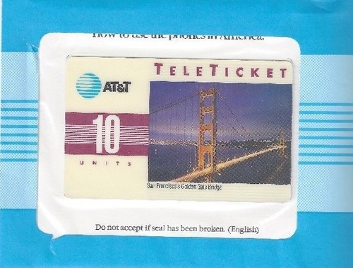 Puente Golden Gate de San Francisco TK 317a AT&T 10u (Grupo 3 = 'ES') Inglés - Imagen 2 de 2