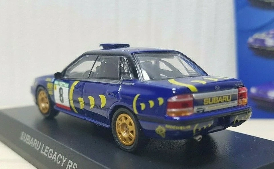 Modelo de coche fundido a presión 1/64 Kyosho SUBARU LEGACY RS RALLY #8  Foto 4 de 4