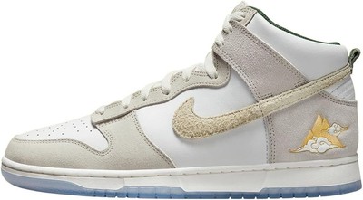 Men's Nike Dunk HI PRM Summit White/Desert Ore (FD0776 100)