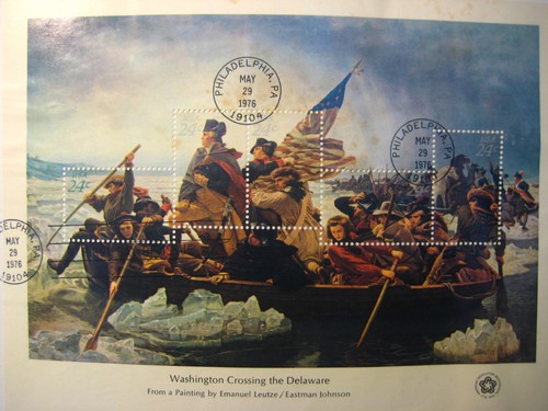 24c Washington Crossing Delaware SS-First Day Issue-Aristocrat Cachet-#1688 - Picture 2 of 3