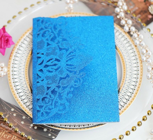 Glitter High Grade Bride and groom Wedding Invitation Card Greeting Cards - Picture 21 of 28